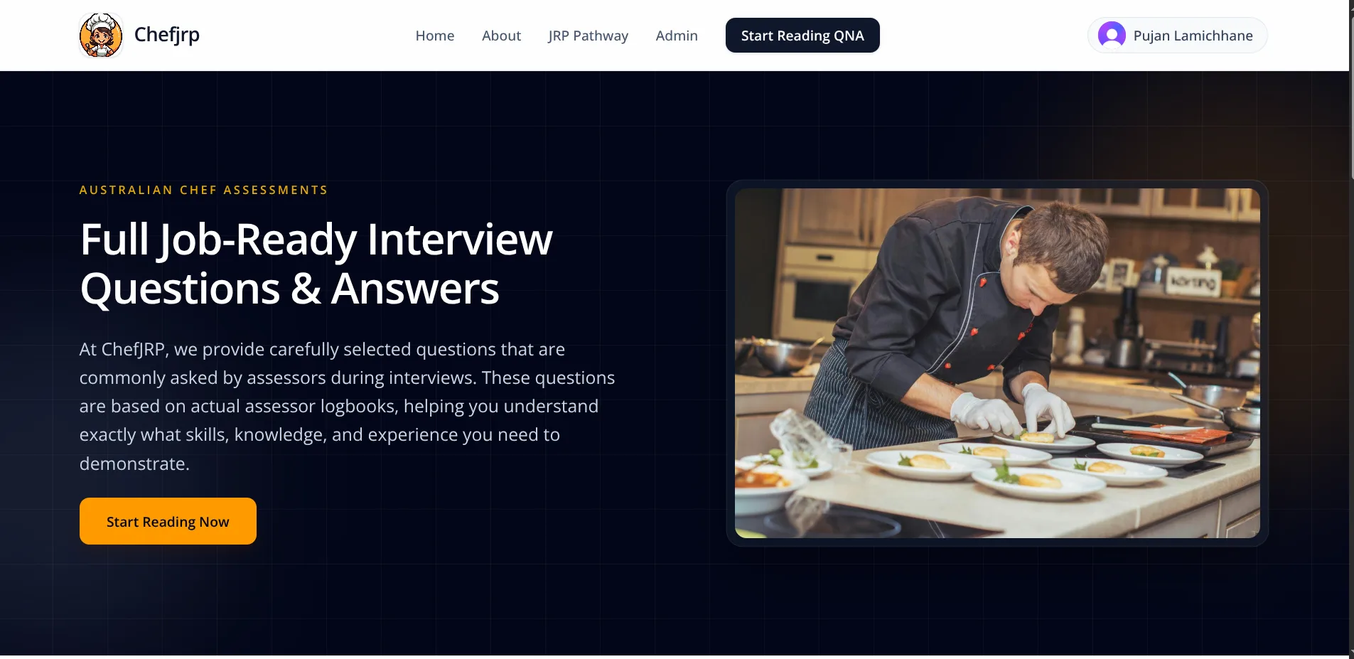 ChefJRP interview prep platform for JRP candidates ChefJRP interview prep platform for JRP candidates