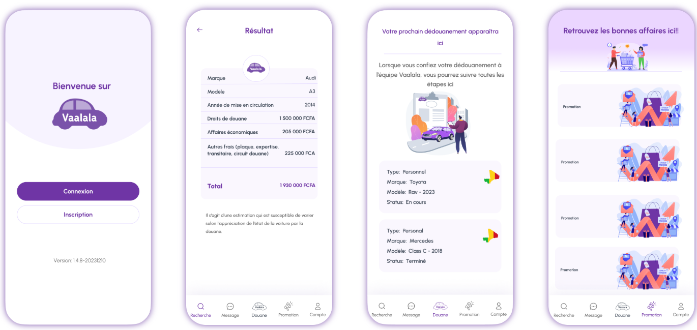 Vaalala customs clearance mobile app
